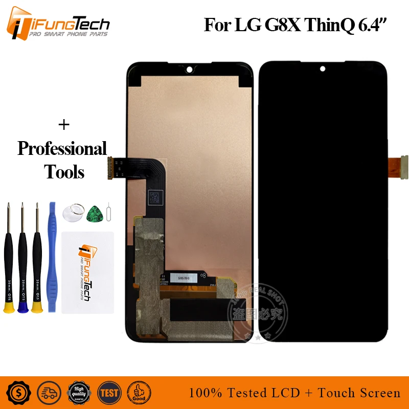

6.4''For LG G8X ThinQ LCD Display with Touch Screen Digitizer Replacement With Tools for LG G8X LCD Display