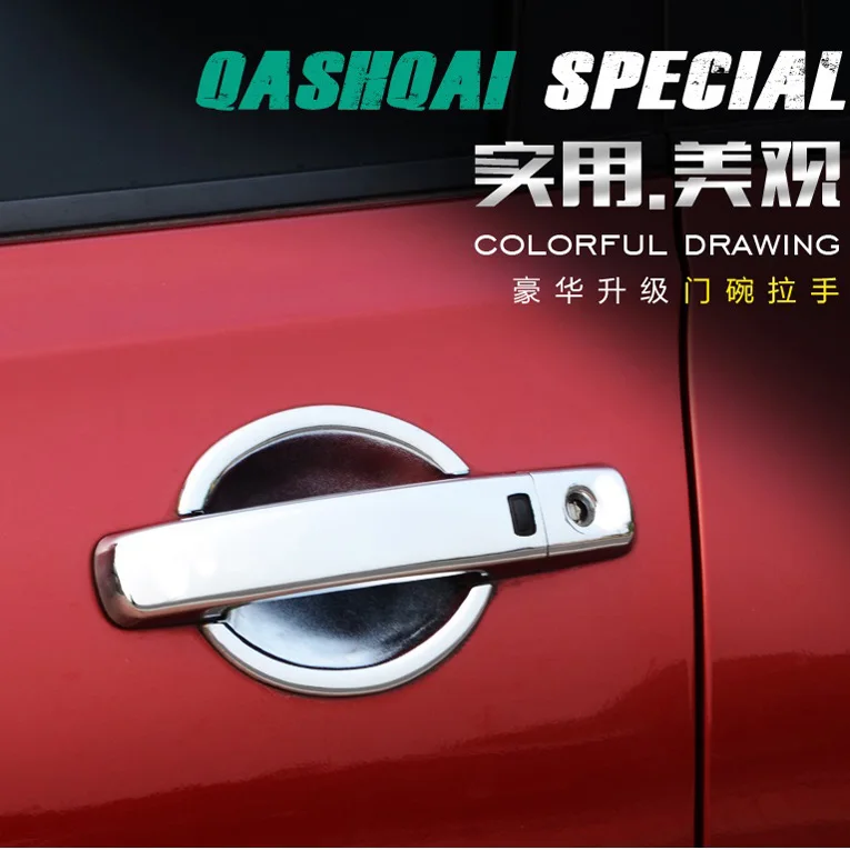 

Car Door Handle Cover For Nissan Qashqai Rogue Sport 2008-2015 Car Decoration Cover Sticker Exterior Auto Accessories
