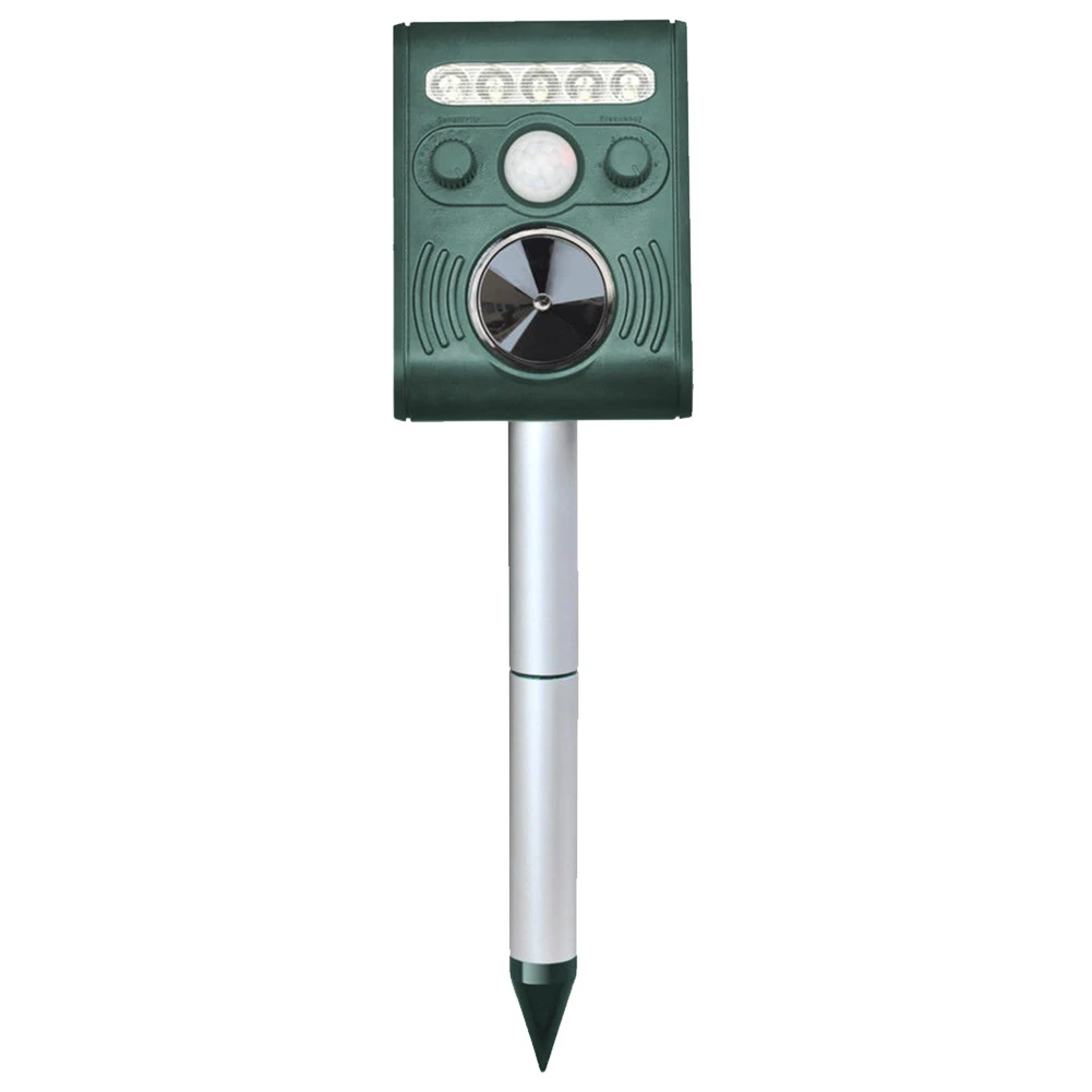 

Home Yard Ultrasonic Waterproof Wildlife Adjustable Sensitive Mouse Repellent Infrared LED Indicator Solar Powered Cat Dog
