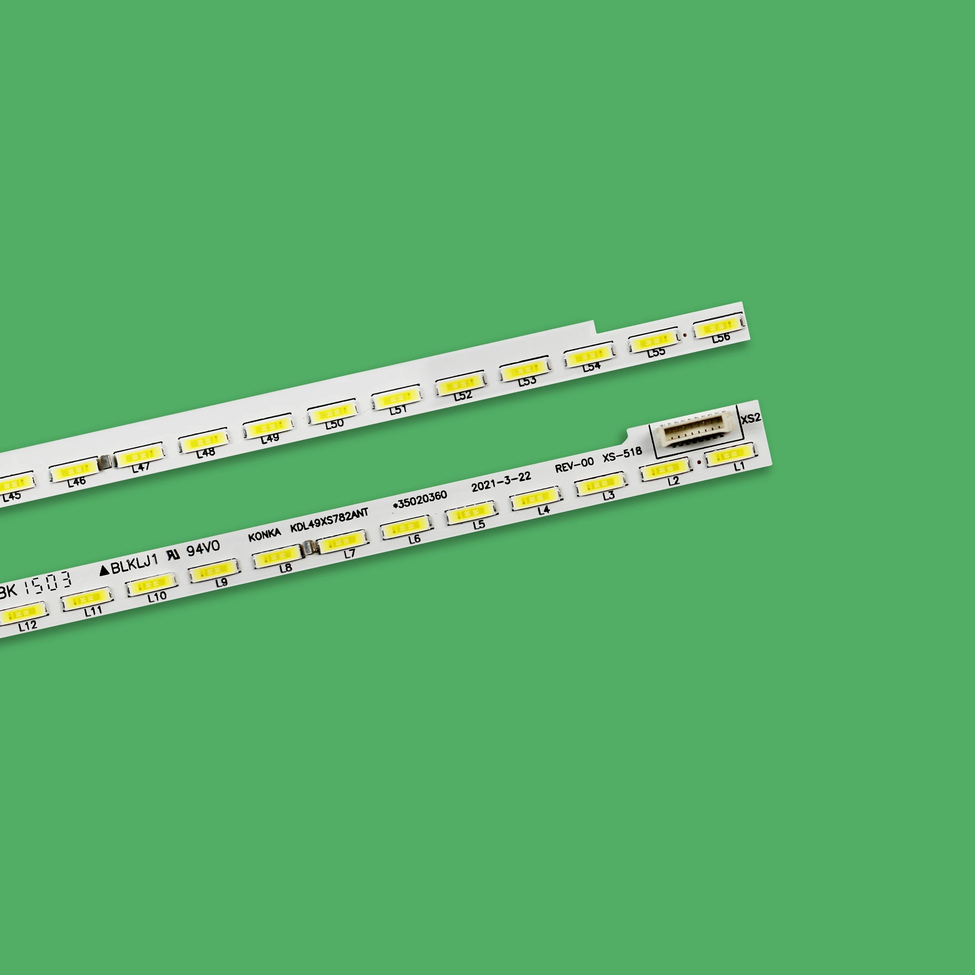Fita de Luz de Fundo Led 56 Lâmpadas para Konka dy 37027104 35020358 35020360 Led50r66 Led50x8800u - Imagem 6