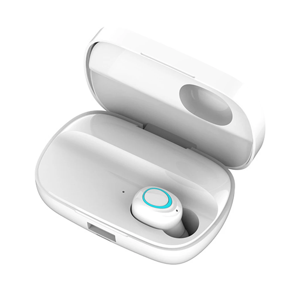 S11-TWS-White-Single Bluetooth Беспроводные наушники с микрофоном светодиодный дисплей Bluetooth Наушники Hi-Fi стерео спортивные наушники с шумоподавлением - Цвет: S11-TWS-White-Single