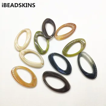 

New arrival! 38x21mm 200pcs Acrylic Oval shape charm/Connectors for earrings/earrings accessories/Earring parts DIY
