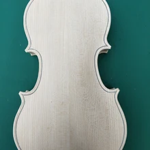 Настоящий снимок незавершенная белая доска скрипка клен 4/4 3/4 твердая деревянная скрипка одноплатная белая скрипка с натуральным узором
