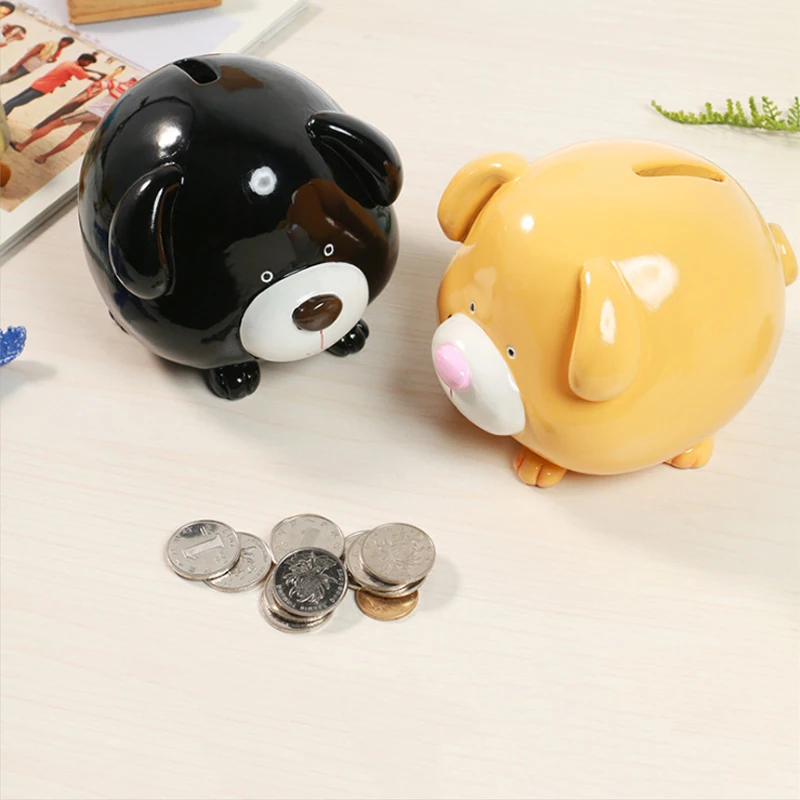 Super Cute Puppy Dog Piggy Bank Children Piggy Bank Home Decoration Ornaments Cartoon Dog Shaped