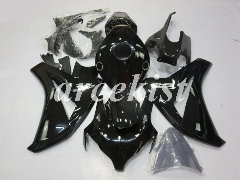 ABS литьевая форма мотоцикл обтекатели комплект Подходит для Honda CBR1000RR 08 09 10 11 2008-2011 набор кузова все черные