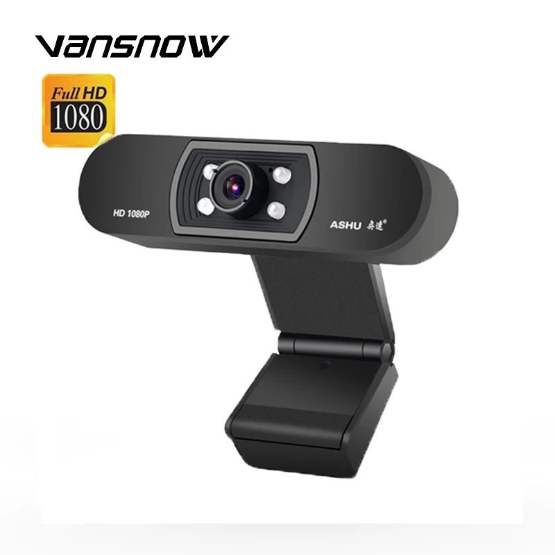

HD 1080P Night Vision Webcam with Mic USB Plug In Play Video Camera Web Cam for PC Laptop Computer Video Conference Meeting