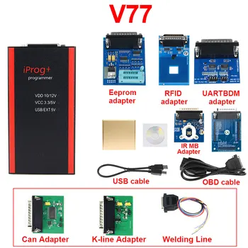 

Iprog+ V77 Iprog Pro Programmer Support IMMO + Mileage Correction + Airbag Reset till the year 2019 Replace Carprog/Full/