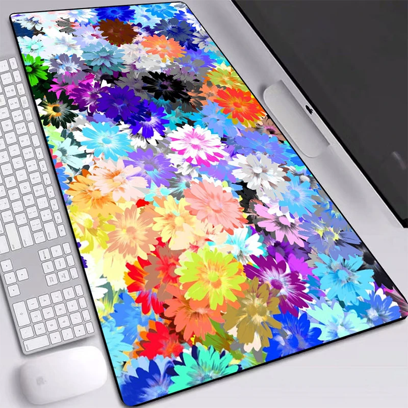 2021 New Beautiful Mouse Pad Large Non-slip Rubber Flowers Painting Gaming PC Laptop Desk Mat Keyboard | Компьютеры и офис