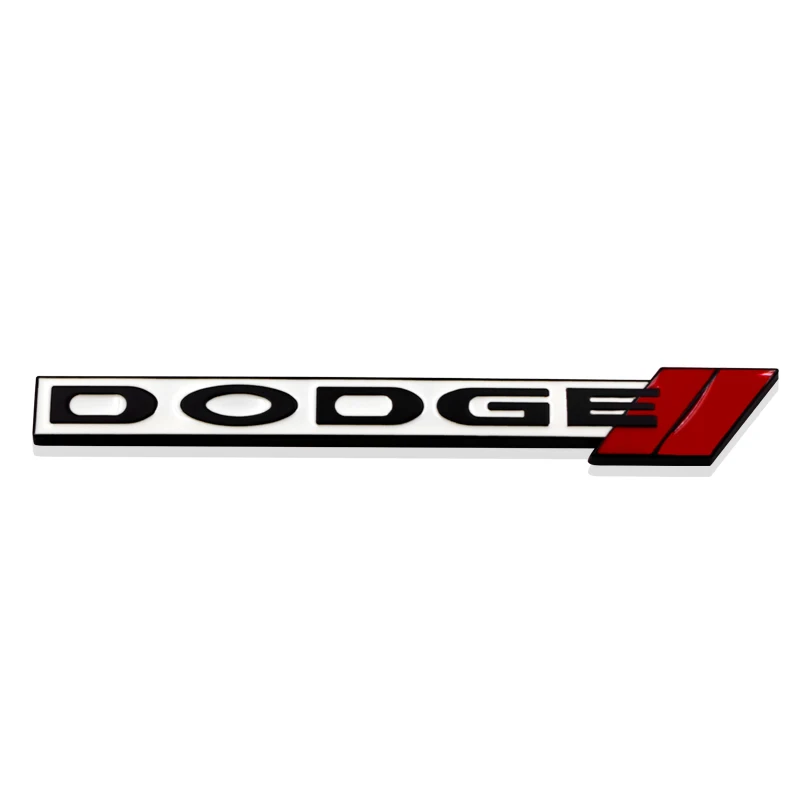 3D Металлическая Автомобильная наклейка эмблема значок для Dodge Challenger ram 1500 зарядное устройство Avenger Caliber Dart Запчасти для машины аксессуары для укладки - Название цвета: Белый