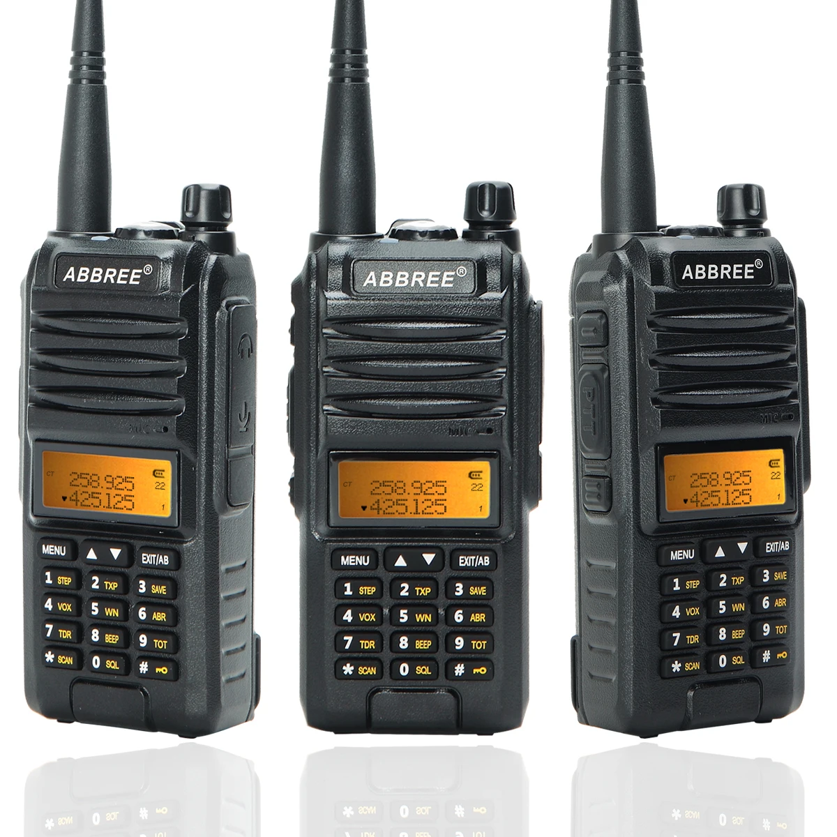 Abbree AR-F3 8 Вт трехдиапазонная рация 220-260 МГц любительский ветчина портативный Радиоприемник коммуникатор передатчик трансивер Пешие прогулки