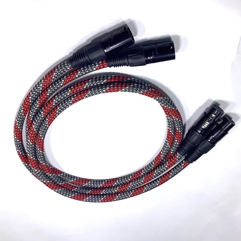 Hallo-End QED 4 Kerne Silber Überzogene Balance XLR Kabel Für Multimedia CD DVD Player AMP HIFI Audio Signal Link draht – Detail 2