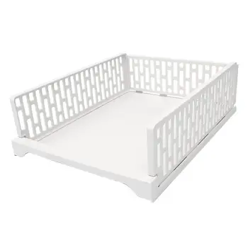 

2Pcs Layered Partition Storage Rack Drawer Organizer Foldable Shelf for Home