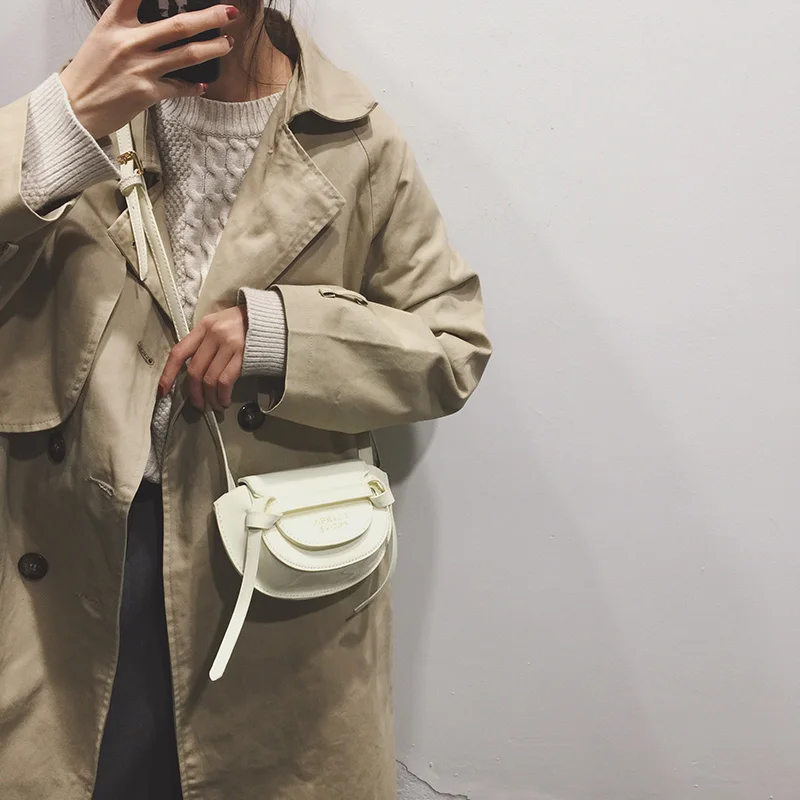 

High sense saddle bag 2020 small ck women's bag new foreign style ins net red fashion mini messenger bag