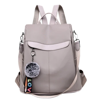 

Waterproof Casual Women's Backpack Anti-Theft Outdoor Backpack Leisure Backpack Teen Girl Schoolbag Light Grey
