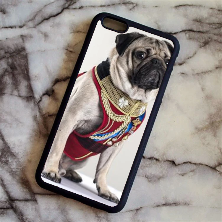 Красный KETAOTAO Мопс король 1 культура собака Телефон чехол s для iPhone 4 5C 5S 6S 7 8 Plus X Чехол Мягкий ТПУ резиновый силиконовый - Цвет: Красный