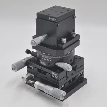 

ONSET Taiwan four-dimensional XYRZ axis manual optical cross-displacement 360-degree rotation lift fine-tuning slide aluminum
