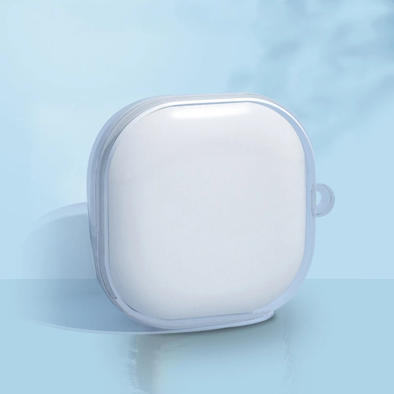 Прозрачный мягкий силиконовый чехол из ТПУ для Baseus Encok WM01, чехол для наушников, футляр для зарядки, сумки без водяных знаков с крючком против потери