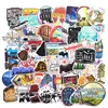 65pcs Camping Travel Stickers Wilderness Adventure Outdoor Landscape Waterproof Decal Sticker To DIY Laptop Suitcase Motor F4 ► Photo 1/5