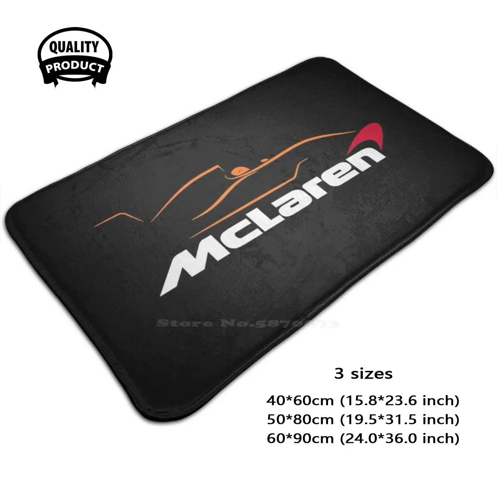 Teamlaren Soft Foot Pad Room Goods Tappeto Tappeto Ando Norris Ando Norris Car Racing Racing Race Mclaren Team Mclaren Team F1