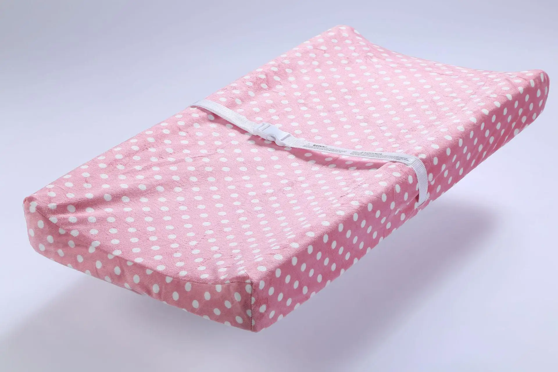 Съемный тканевый чехол для горячего детского сенсорного массажного стола - Цвет: Pink white dots