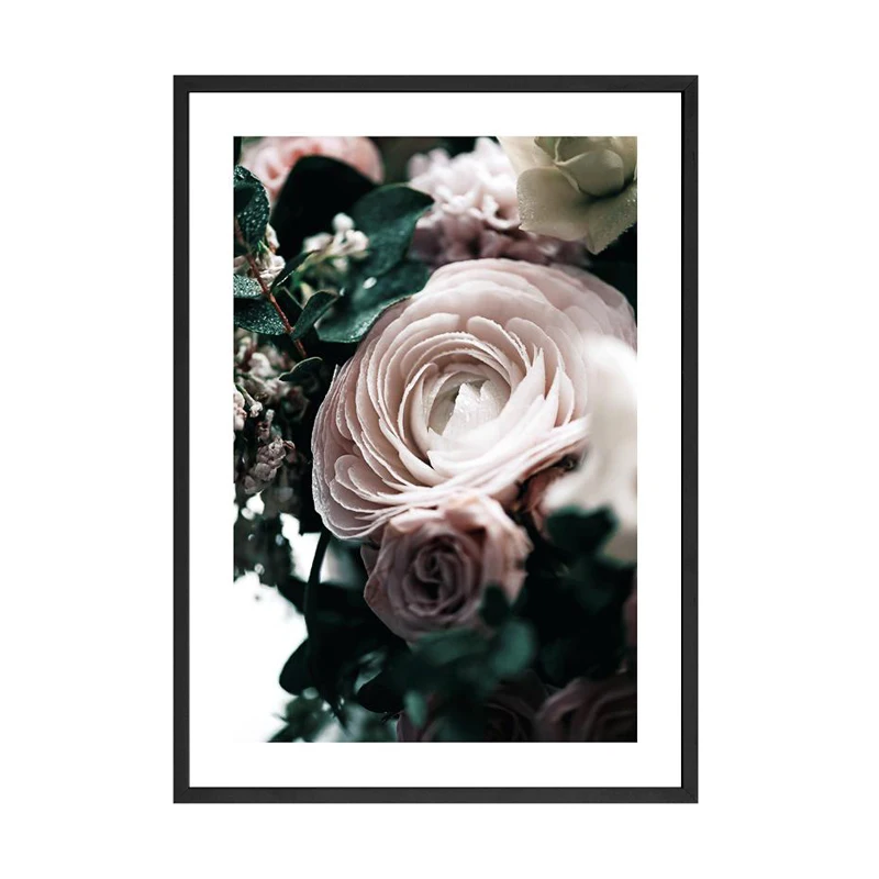 Scandinavian-Peony-Flower-Canvas-Wall-Art-Posters-and-Prints-Quote-Poster-All-you-need-is-Love (5)