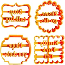 Kitchen Cookie Molds With Good Wishes Biscuit Baking Mould Kitchen Accessories