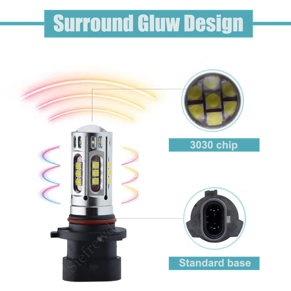Pair 9005XS HB3A 9006XS HB4A 25SMD Car Auto Led HeadLight Bulb Head Light Fog Daytime Driving Lamps 12V 24V White 6000K