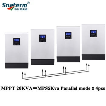

Grid Off Inverter 20KVA Built-in 48V60A/80A*4PCS MPPT Solar Charge Controller With 60A AC Battery Charger for home system use
