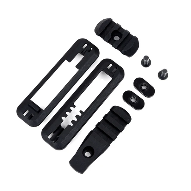 8PCS/Set Tactical MOE Handguard Scout Light Kit Rail Mount 20mm Picatinny Airsoft Rifle PEQ Light Mount Hunting Accessories Black