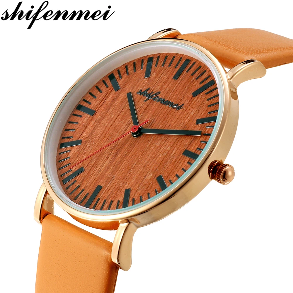 

Shifenmei Women Watches Bracelet Watch Ladies Top Brand Luxury Quartz Wristwatches Business Ultra-thin Leather zegarek damski