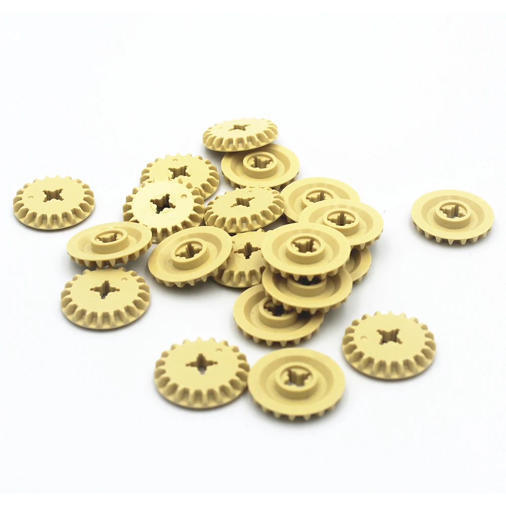 

Self-Locking Bricks MOC Building Blocks Technical parts 20pcs BEVEL GEAR Z20 compatible with Lego 6589 for Kids Boys Toy