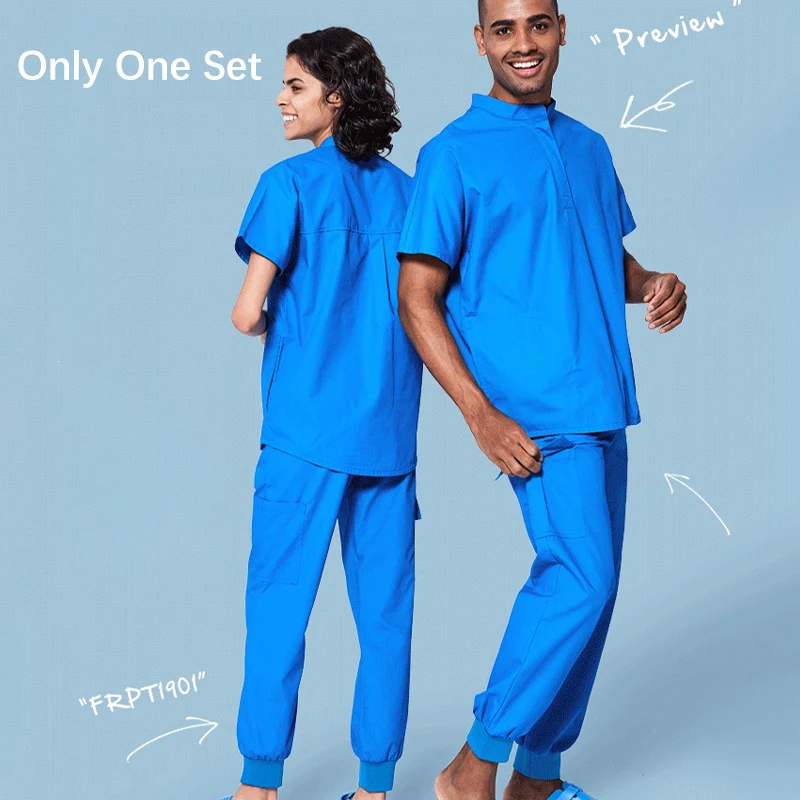 Mandarin Collar Scrub Uniform Scrubs 