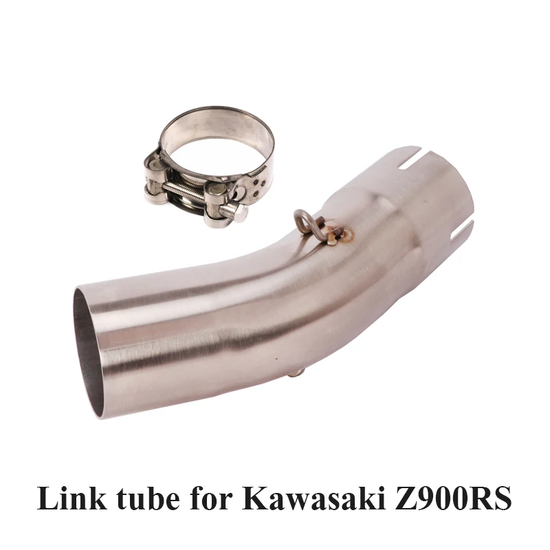 

Motorcycle Exhaust System Connection Link Tube Middle Mid Pipe Slip on Pipe for Kawasaki Z900RS Until 2022
