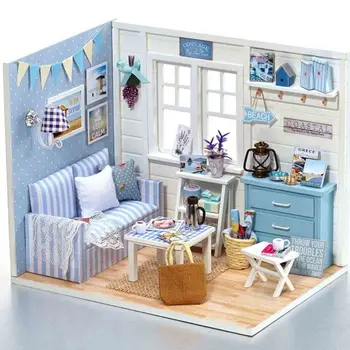 

New Children Toys Manual DIY Cabin Assembled Model Sunshine Boys Girls Birthday Holiday Gifts 72XC