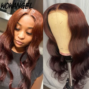 

Wowangel Colored Ombre Honey Blonde Human Hair Wigs 360 Lace Wigs PrePlucked Body Wave Remy 150% Density Baby Hair Bleached Knot
