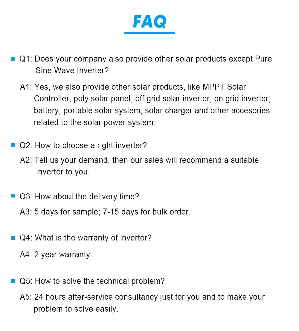 5kw Solar Power Inverter  on off Grid Tie Hybrid Solar Inverter 5000w 24v 120v