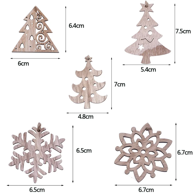 Рождественское украшение, Рождественская елка, снежинка, сердце, лось, деревянная подвеска для изготовления, сделай сам, для дома, Нового года, Рождественская елка, подвесной декор, детские подарки
