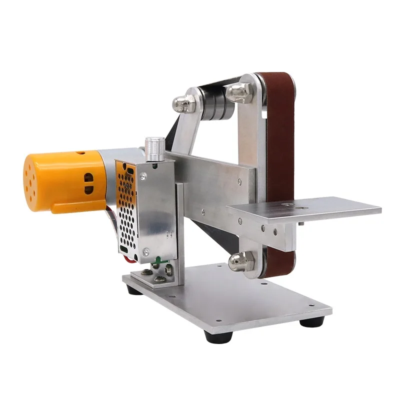 Diy Micro Table Polishing Machine Polisher Mini Belt Sander Grinder Speed Adjustable 520*20mm