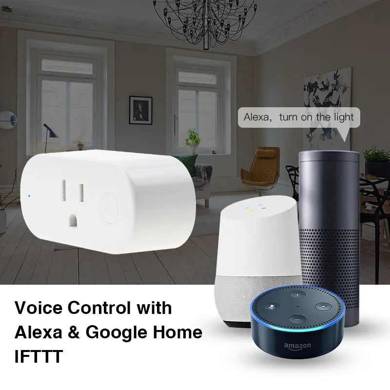 FrsnkEver US Standard 16A Wifi Smart Plug with Energy Monitoring Work with Tuya Alexa Google Home IFTTT