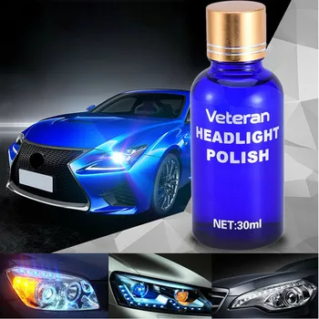 

30ml Exterior Care Clear Headlight Polish Kit 9H Hardness Protection Security Liquid Driving Restoration Car Repair Styling Tool