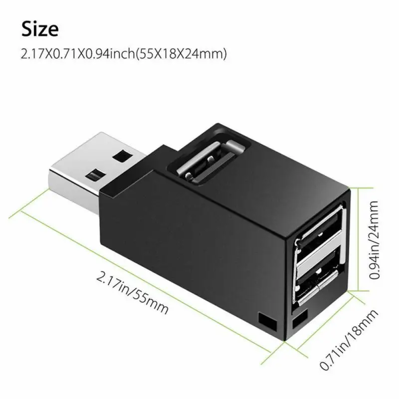 Mini 3 Ports USB 3.0 Splitter Hub High Speed ​