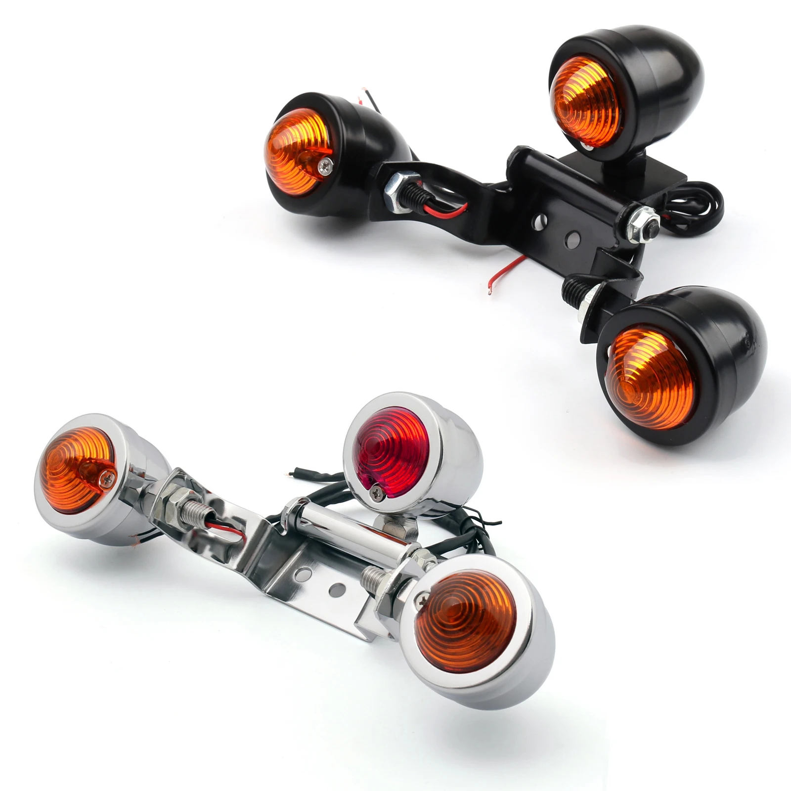 

Универсальный кронштейн для номерного знака мотоцикла Artudatech, задний светильник, тормозной светильник, черный цвет