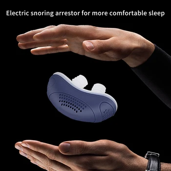 

Sleeping Aid Mini Snore Stopper Soft Silicone Breathe Airflow Bedroom Health Care Electric Device Nose Plug Travel Rechargeable