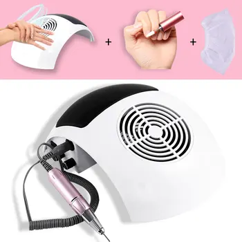 

2 in1 30000Rpm Nail Drill Machine And 80W Nail Suction Dust Collector Fan Strong Nail Vacuum Cleaner Manicure Machine