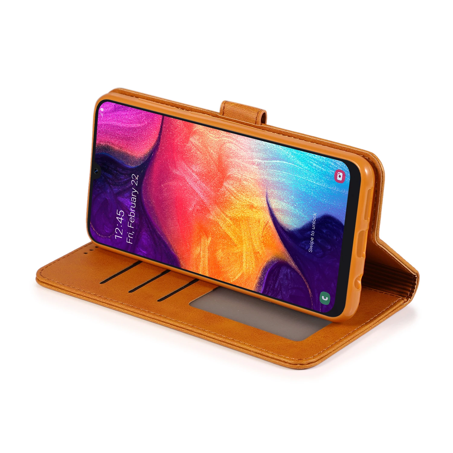 Роскошный кожаный чехол для samsung A51 A50 A70 A40 A20 A6 плюс A7 чехол-портмоне с откидной крышкой принципиально для Galaxy J4 J6 плюс J330 J530 J730 Coque