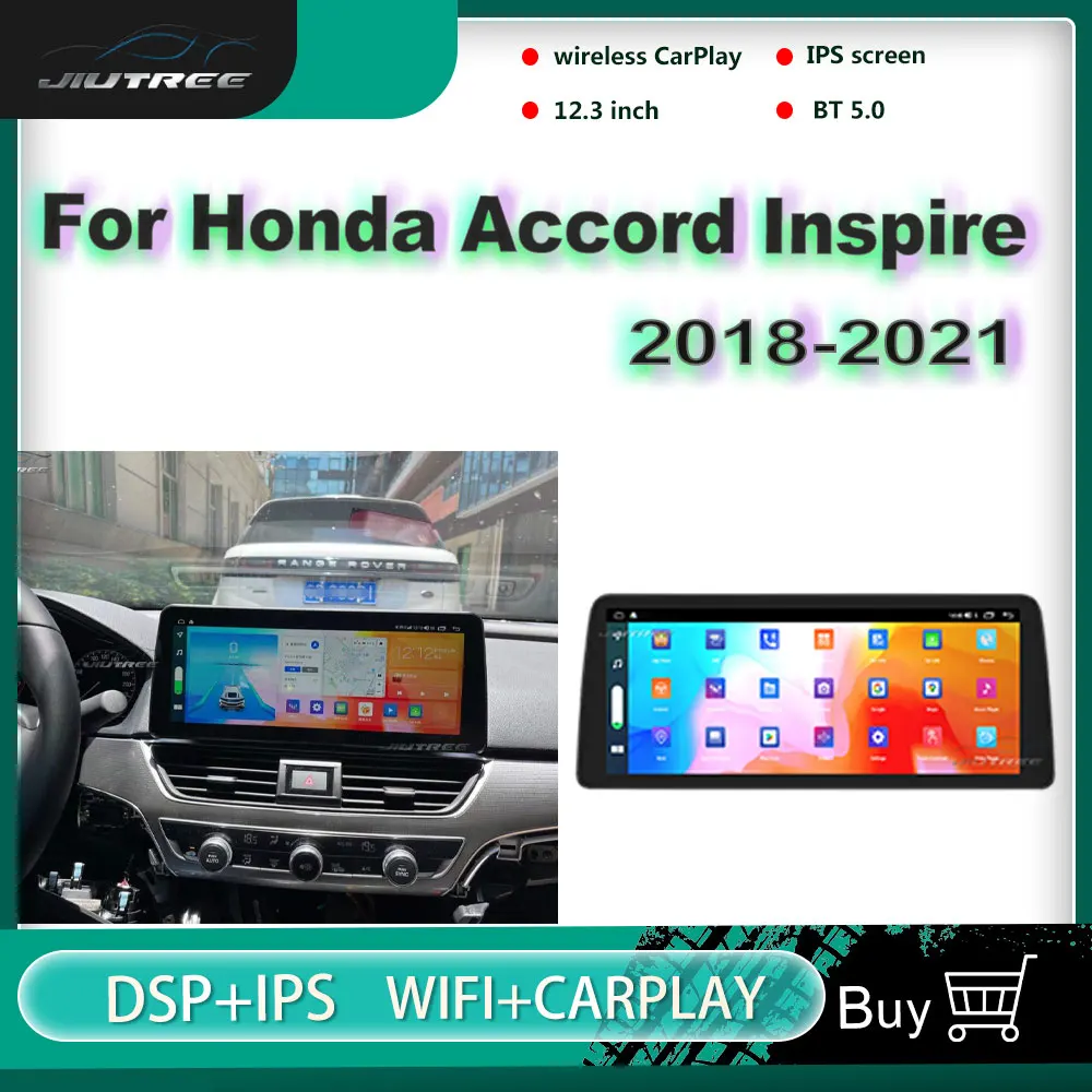2 Din 12.3 Inch 128G Android Car Radio For Honda Accord Inspire 2018-2021 Auto Stereo Multimedia Player GPS Navigation Head unit |