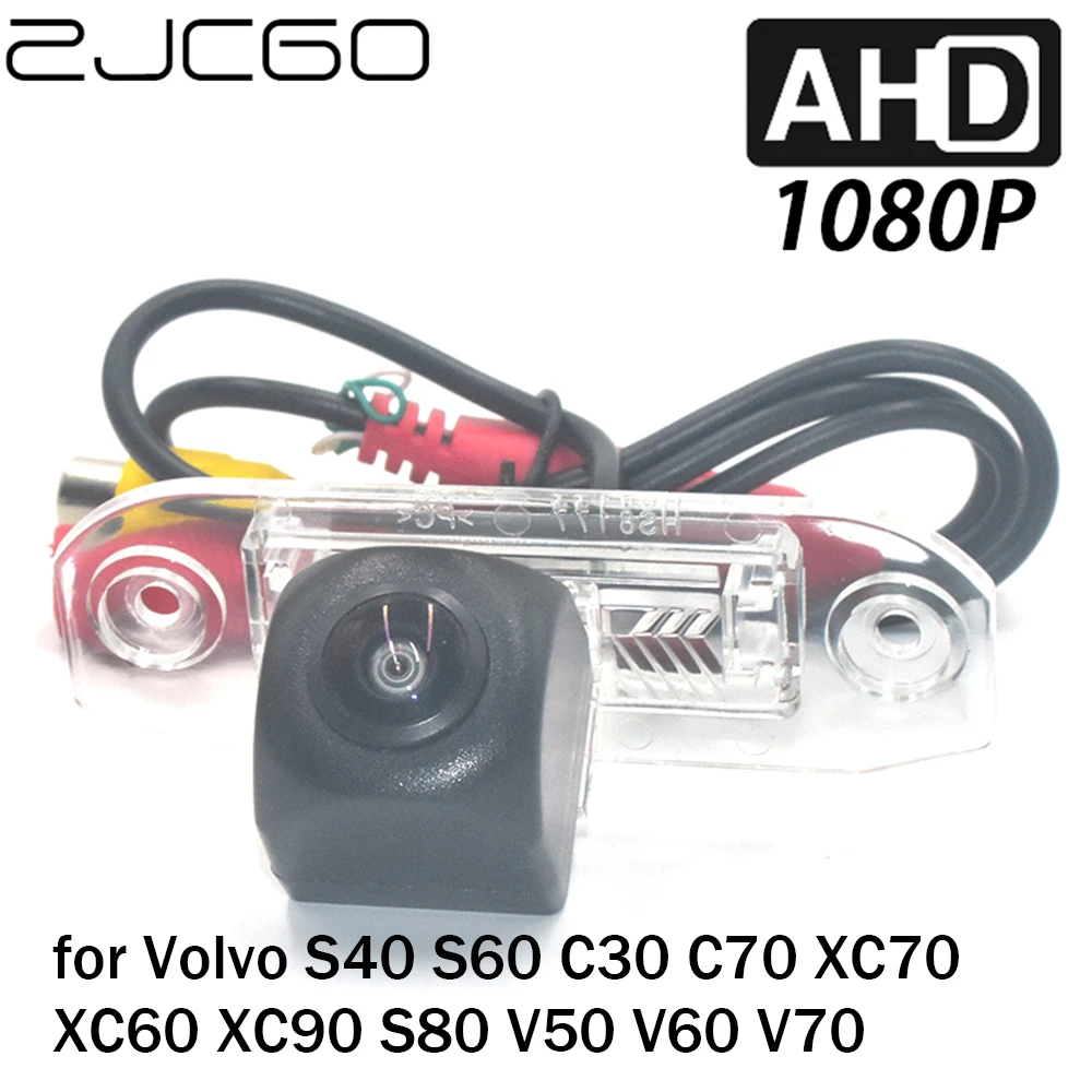 

ZJCGO Car Rear View Reverse Backup Parking AHD 1080P Camera for Volvo S40 S60 C30 C70 XC70 XC60 XC90 S80 V50 V60 V70