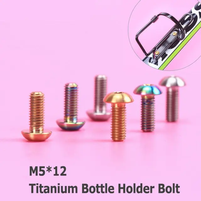 4 шт. m5x12мм титановый Ti держатель болтов для бутылки велосипеда с винтом