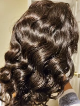 Pelucas de cabello humano brasileño suelto con frente de onda de encaje profundo para mujeres negras, prearrancado, 360, peluca con cierre de encaje Remy 4x4