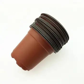 

Plastic Seedling Pot Double Color Flowerpot Nutrition Cup Nutrition Bowl Planting Transplanting Basin Not Damage Seedling Cup